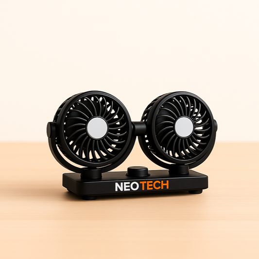 Ventilador Coche Doble Cabeza USB