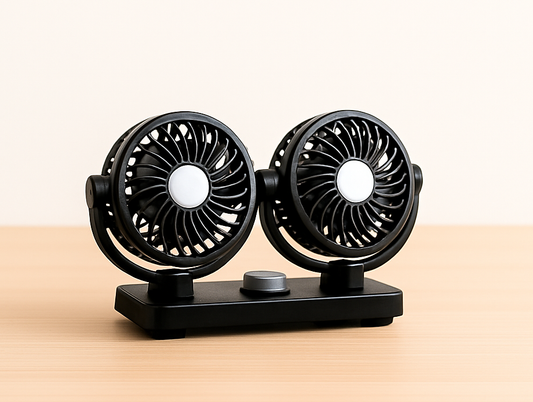 Ventilador Coche Doble Cabeza USB